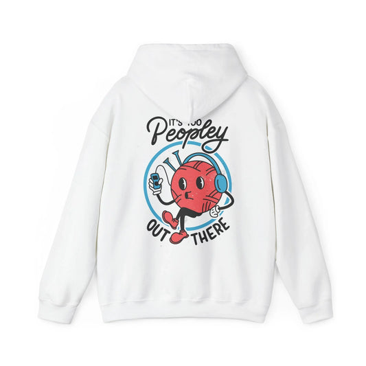 It´s too Peopley out there - Antisocial Retro - Unisex Hoodie - STREET STYLE