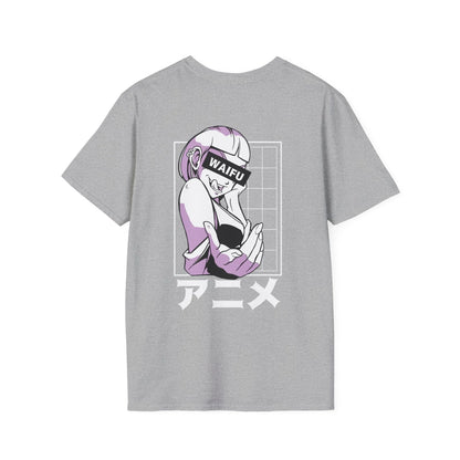 Waifu Girl - Anime World - Unisex T-Shirt - Back Print - STREET STYLE