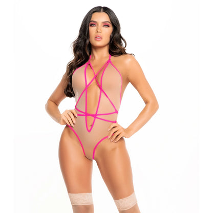 Sexy Transparent Deep Cut Strappy Body Mapale Sylvie - STREET STYLE