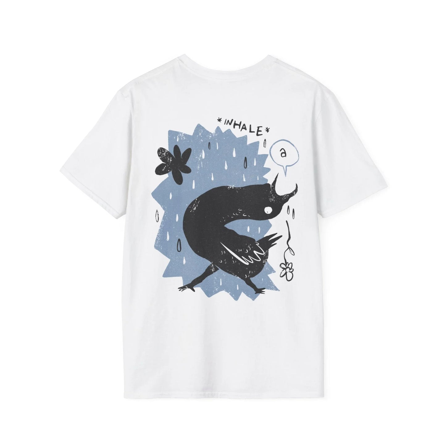 Inhale - Moody Birds - Unisex T-Shirt - Back Print - STREET STYLE