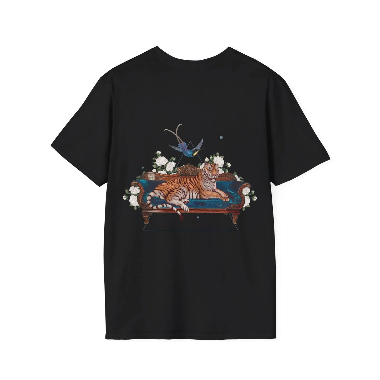 Tiger - Quirky Collage - Unisex T-Shirt - Back Print - STREET STYLE