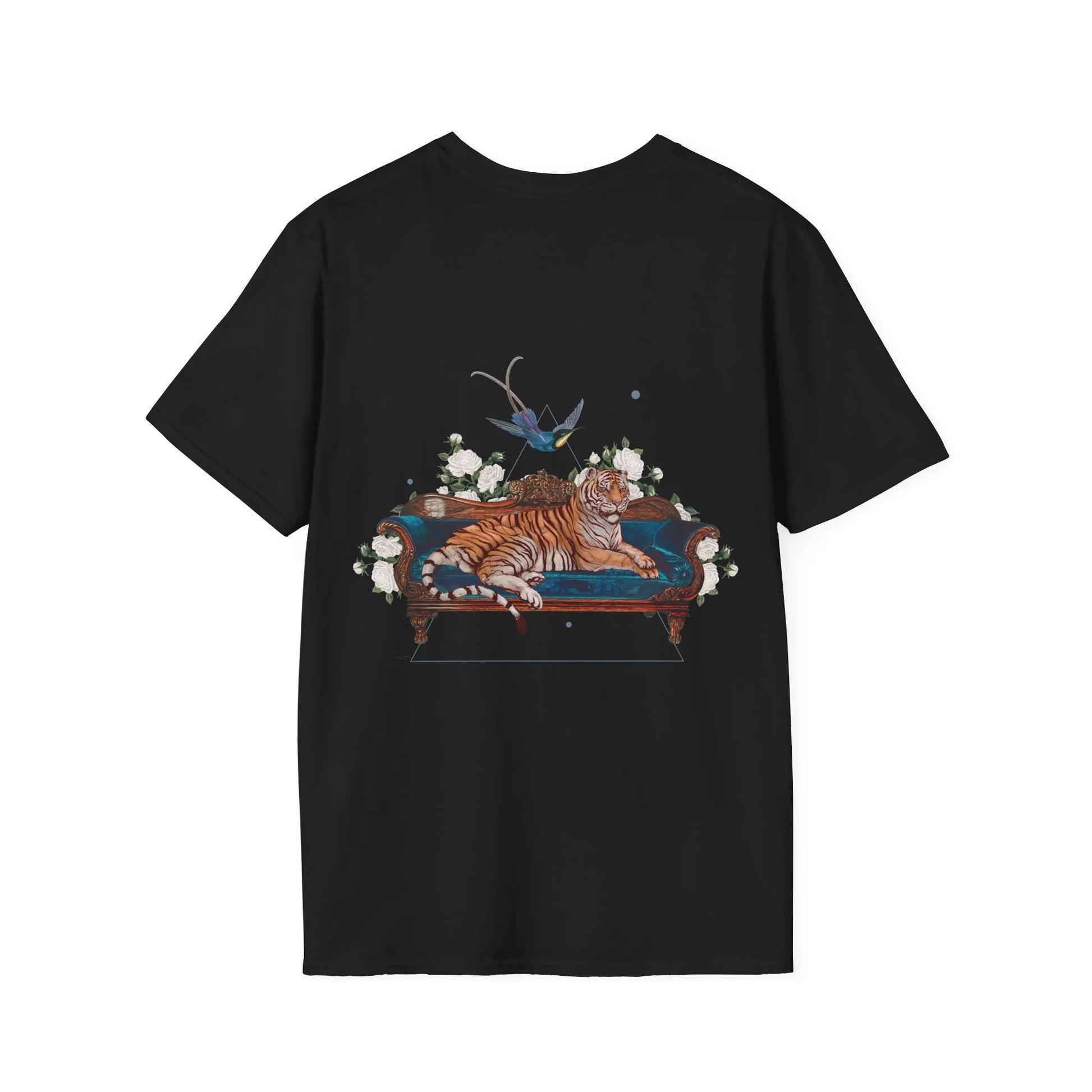 Tiger - Quirky Collage - Unisex T-Shirt - Back Print - STREET STYLE