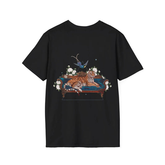 Tiger - Quirky Collage - Unisex T-Shirt - Back Print - STREET STYLE