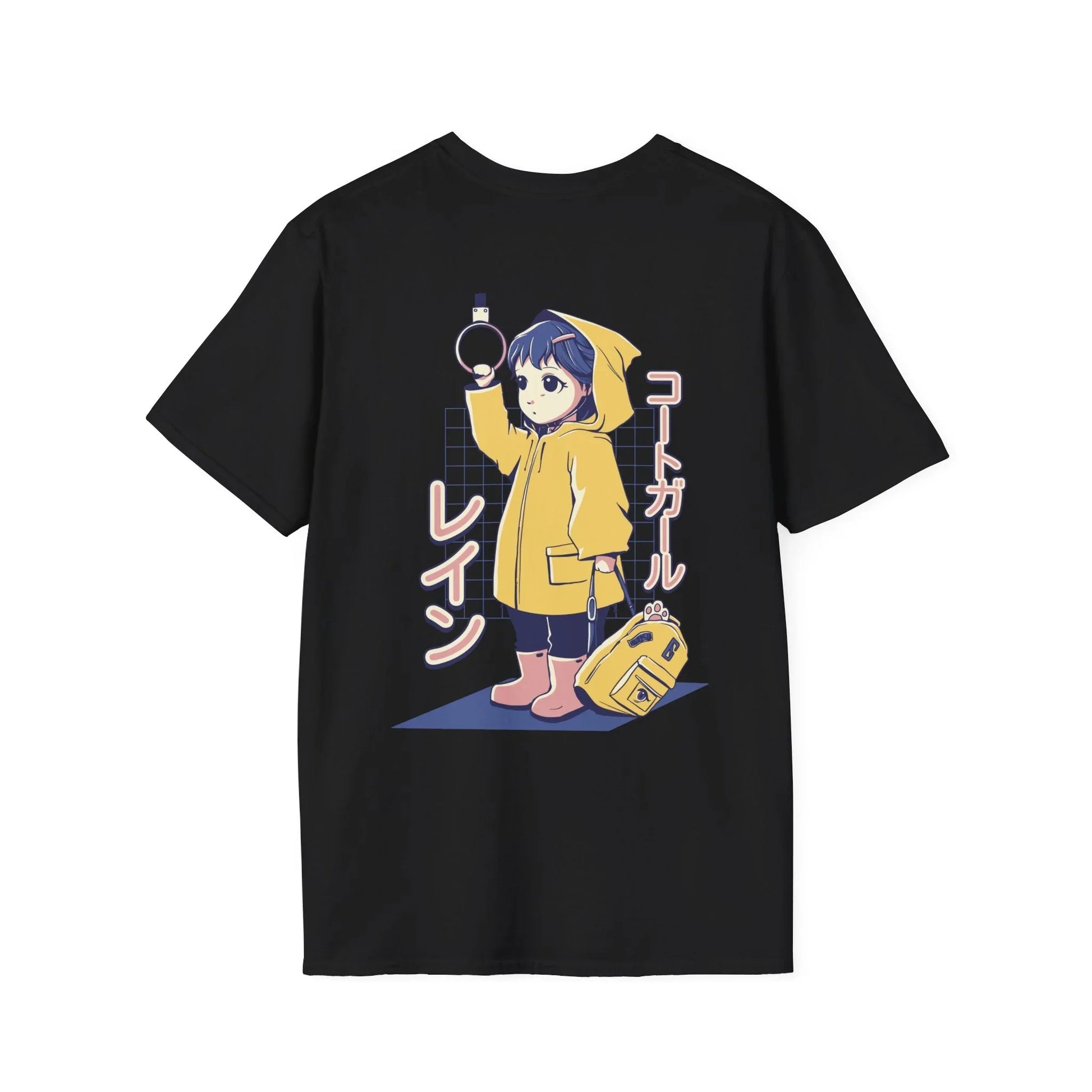 Anime Girl Bus - Anime World - Unisex T-Shirt - Back Print - STREET STYLE