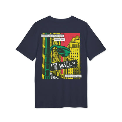 Wall Street - Comic Mafia - Premium Bio Unisex T-Shirt - Back Print - STREET STYLE