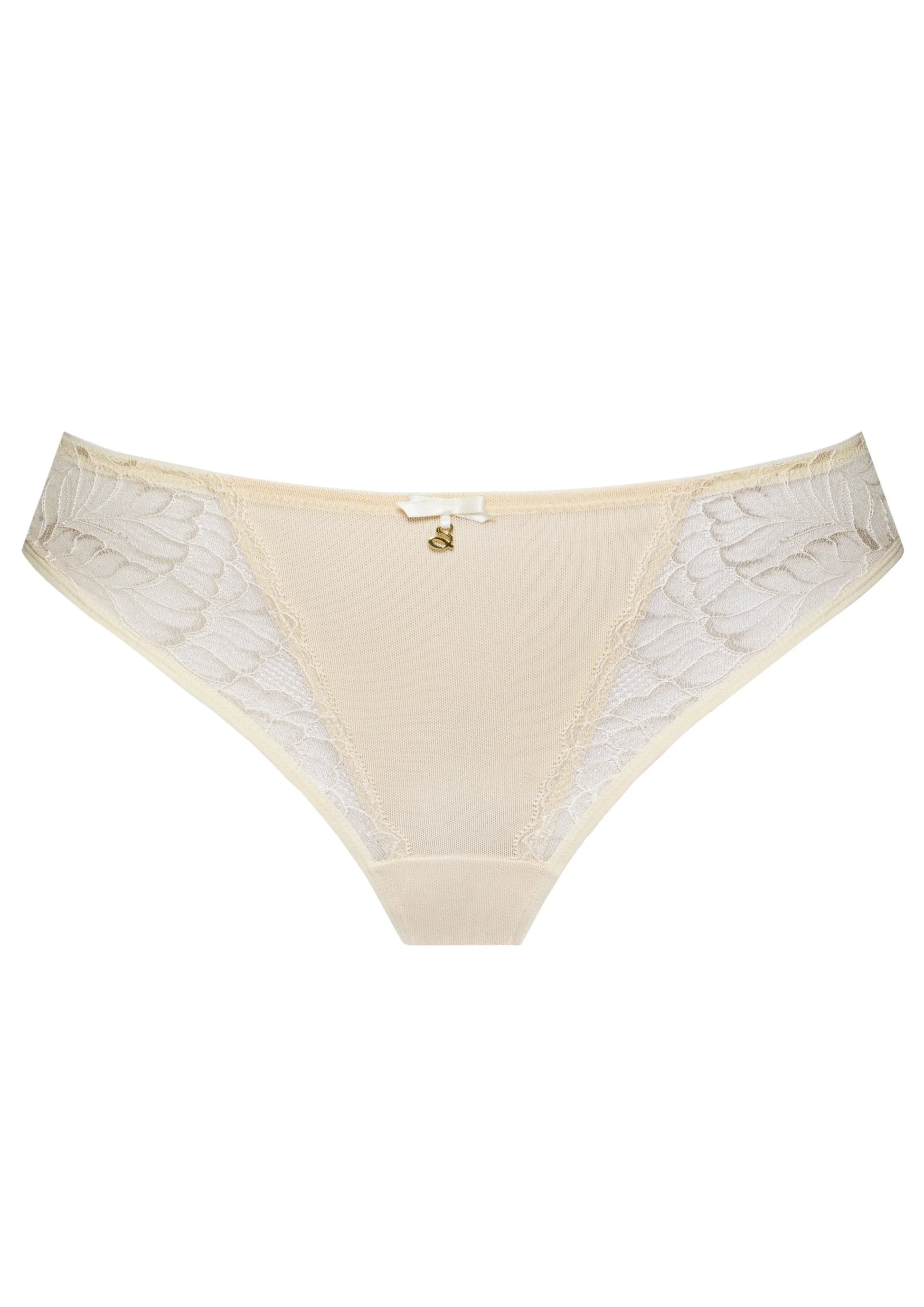 Mid‑Rise Lace Tanga Panty Samanta Amelia Sponge Cake - STREET STYLE