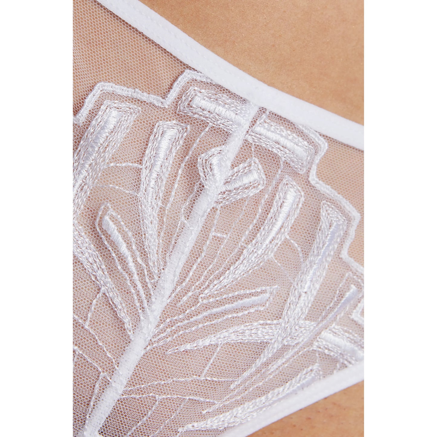 Sheer Mesh Embroidery Bikini Panty Gorteks Angel - STREET STYLE