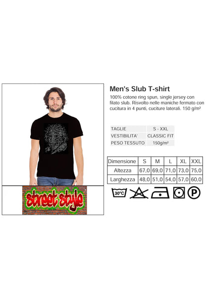 Albert Einstein T-shirt Uomo | Urban Slub Cotone 150g - STREET STYLE