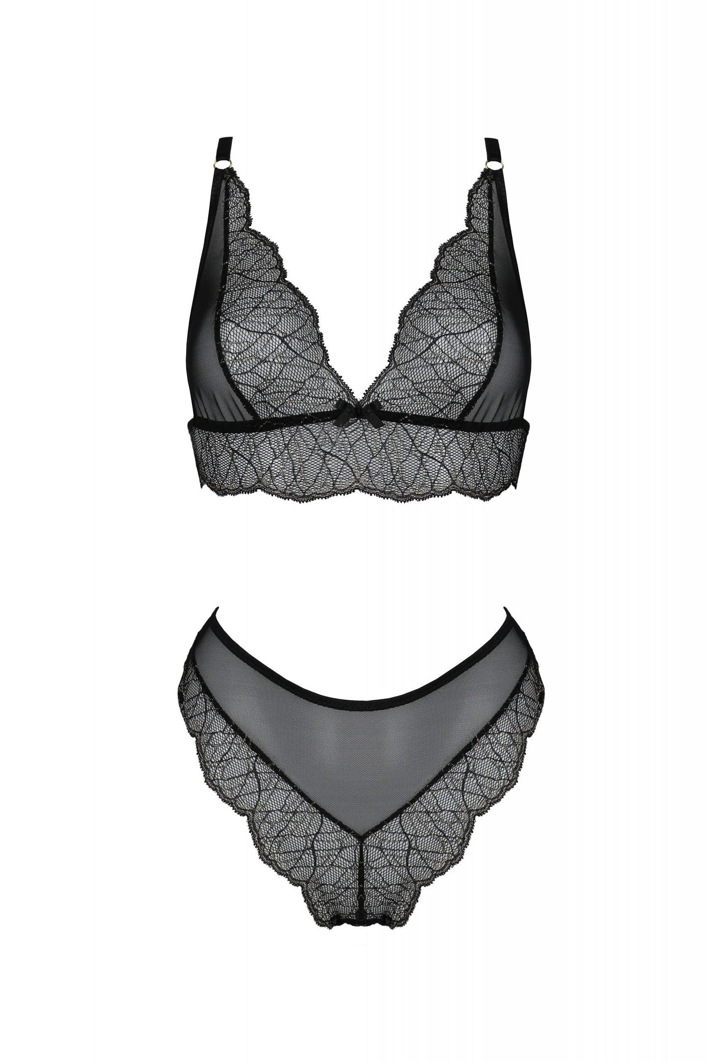 Soft Sheer Lace Top & Bikini Set Passion Amberly - STREET STYLE