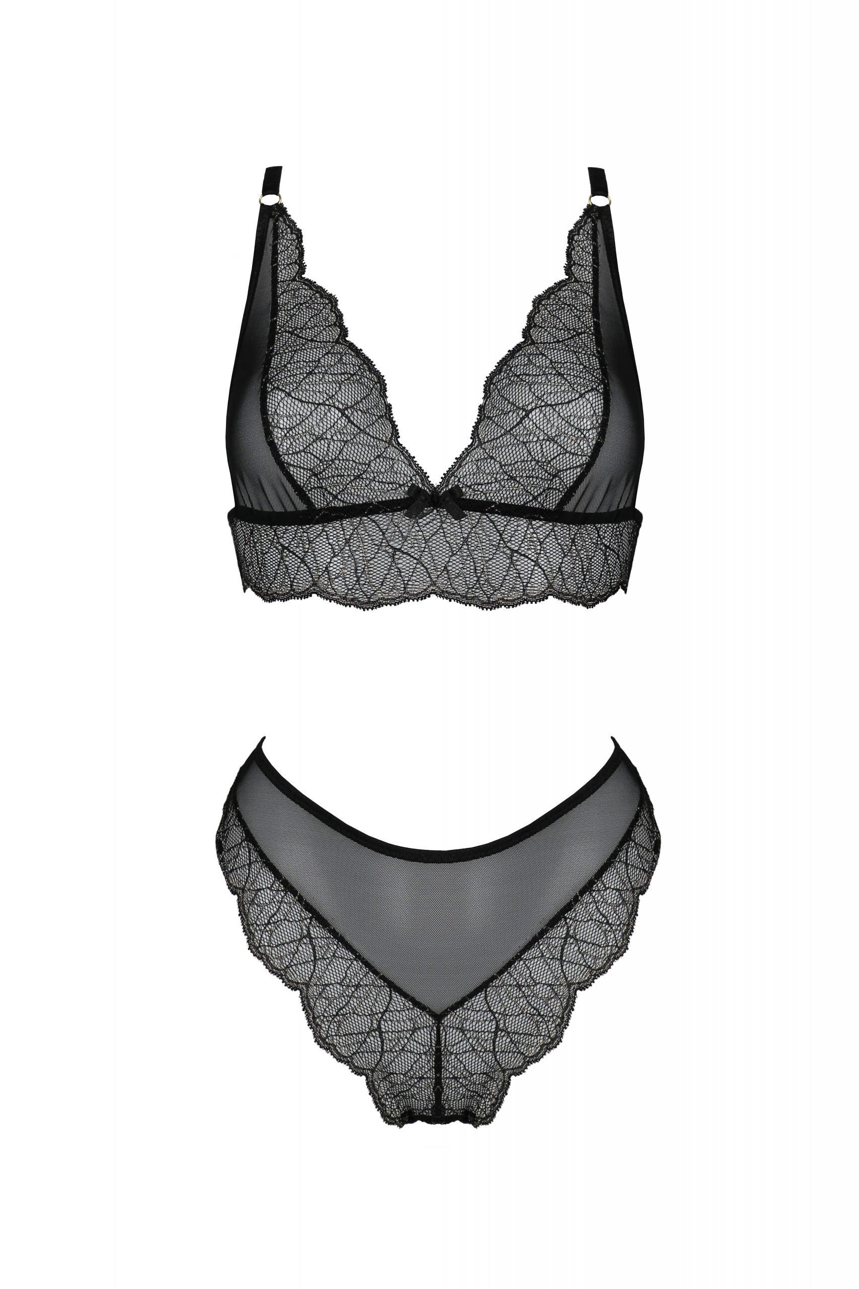 Soft Sheer Lace Top & Bikini Set Passion Amberly - STREET STYLE