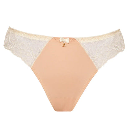 Sheer Mesh Tulle Embroidered Tanga Panty Anabelle - STREET STYLE