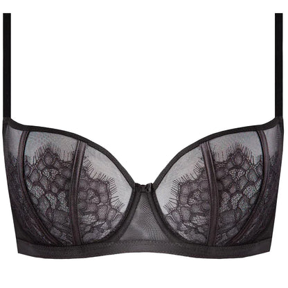 Sheer Lace Balconette Bra Betani - STREET STYLE