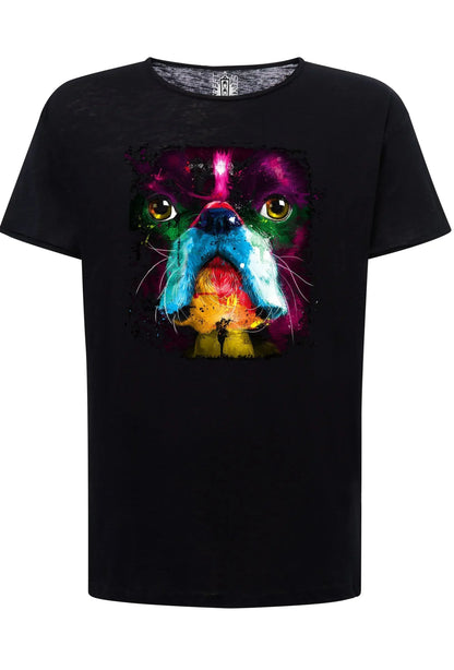 Bully Dog Color Stilizzato 18-20-31 T-shirt Urban Slub Men Uomo 100% Cotone Fiammato JK - STREET STYLE