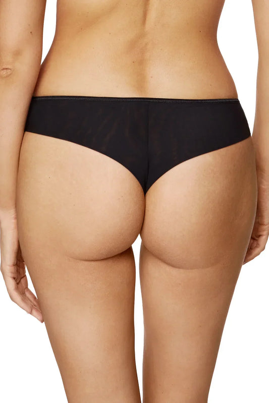 Sheer Mesh Thong Panty Gorteks Coco Black - STREET STYLE