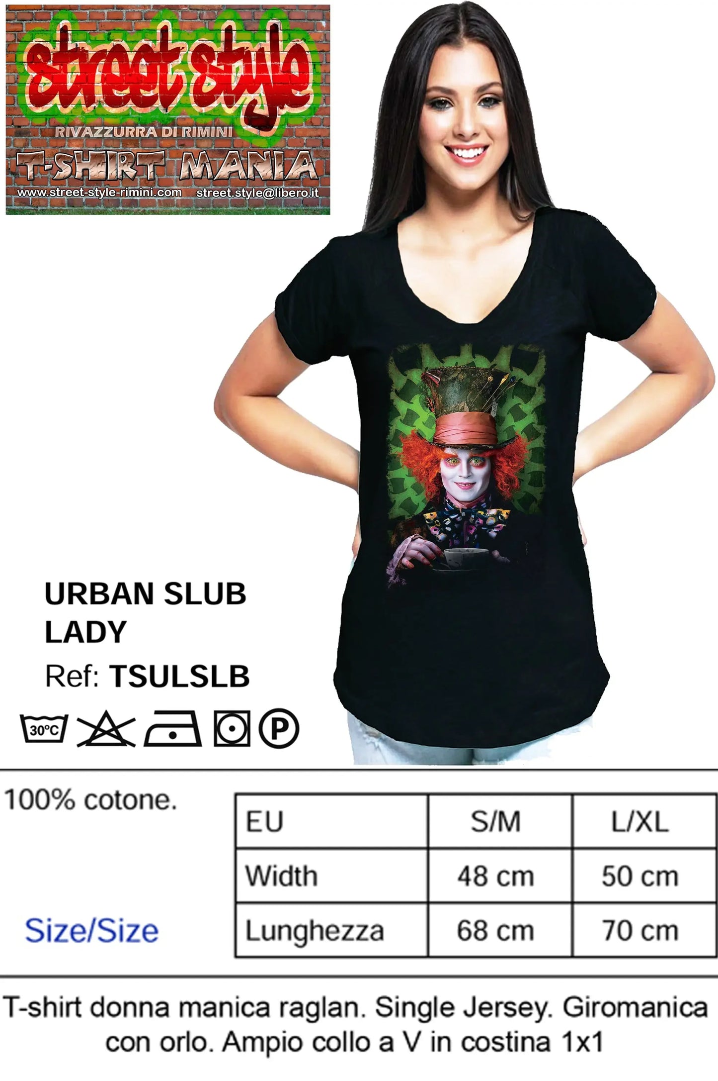 Cappellaio Matto Film Attore Cinema 2082 Urban Slub Lady Donna Cotone 100% Fiammato JK - STREET STYLE