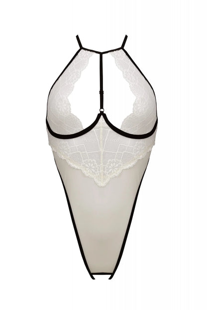 Sheer Mesh Lace Crotchless Body Passion Chica - STREET STYLE