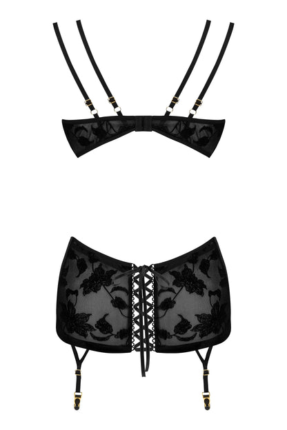 Delicate Lace & Velvet Chemise Beauty Night Xiomara - STREET STYLE