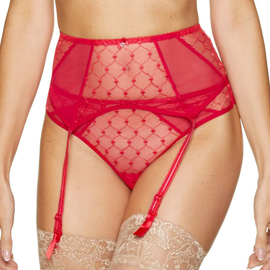 High Waist Sheer Mesh Garter Belt Gorteks Euphoria - STREET STYLE