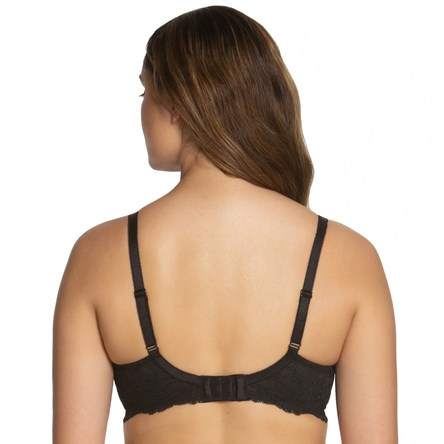 Everyday Hidden Underwire Seamless Lace Minimizer Lena Black - STREET STYLE
