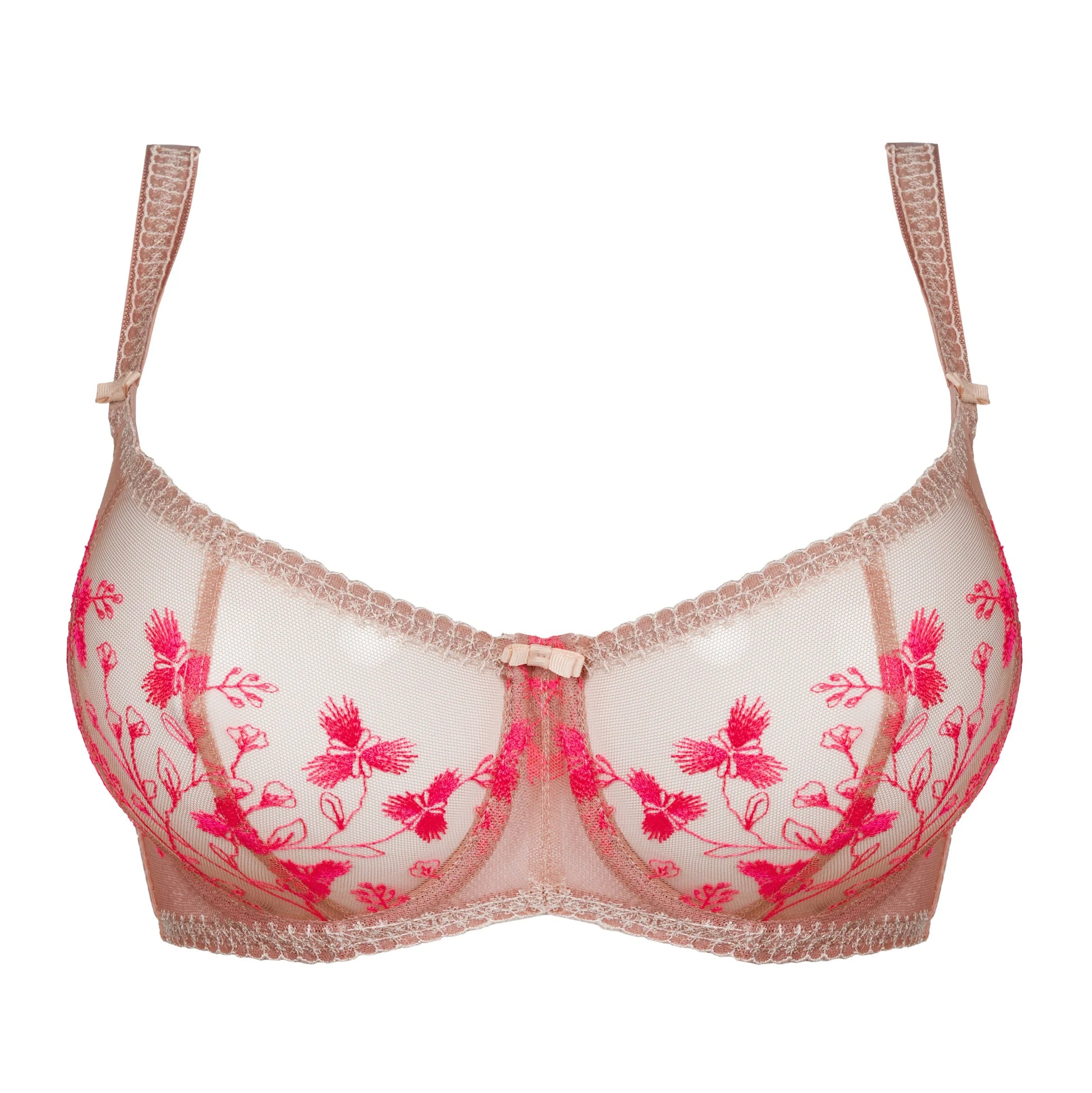 Sheer Balconette Underwire Bra Flirt - STREET STYLE