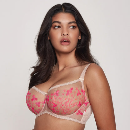 Sheer Balconette Underwire Bra Flirt - STREET STYLE