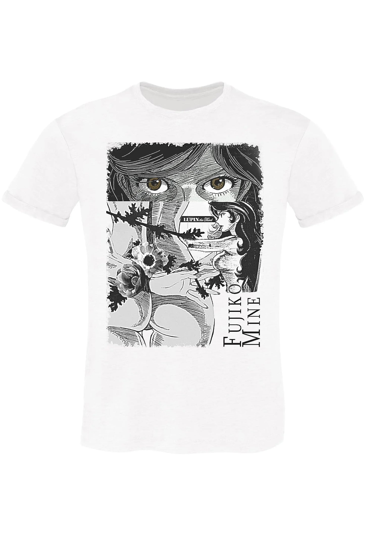 Fujiko Mine - Lupin | T-shirt Uomo Cotone Fiammato - STREET STYLE