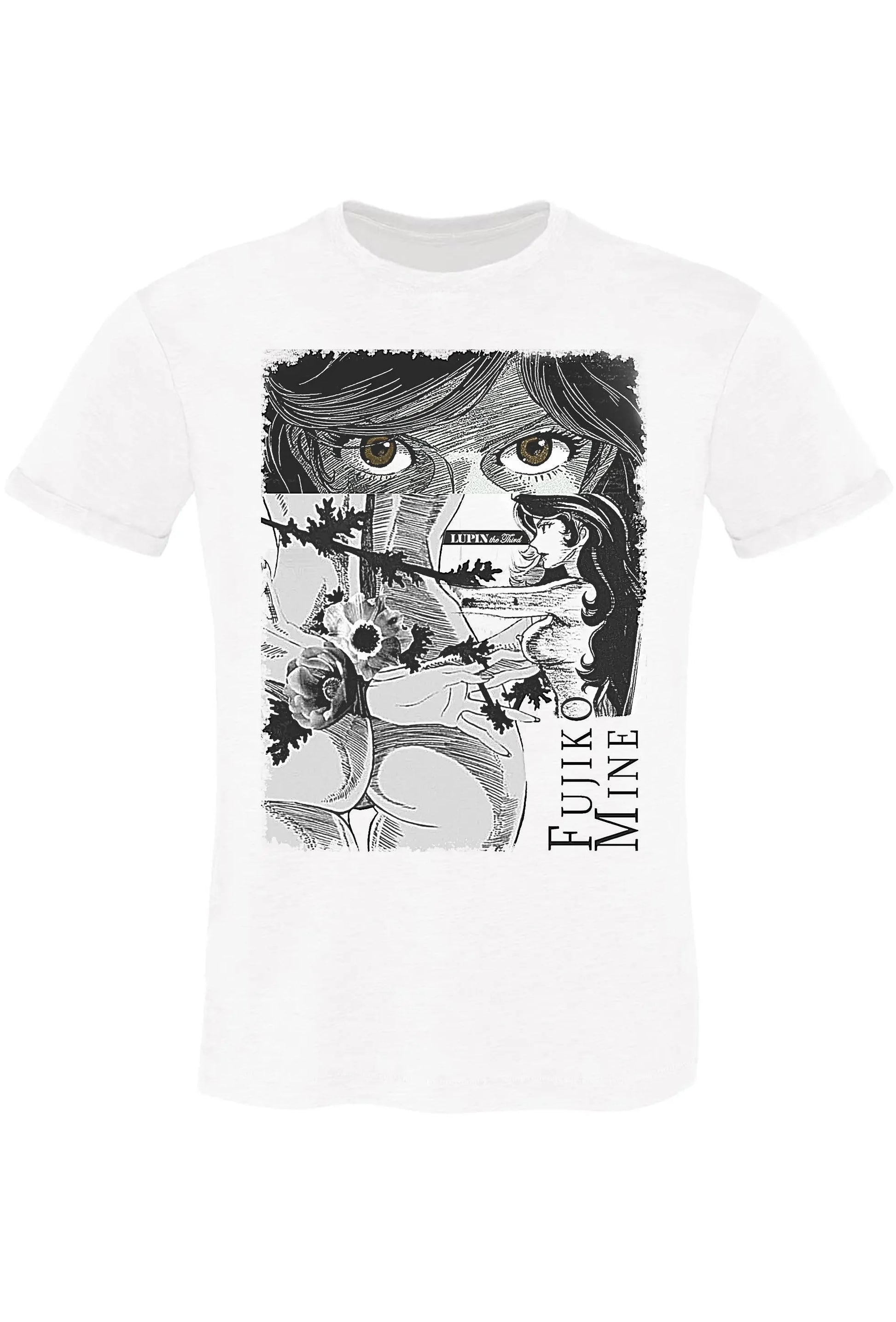 Fujiko Mine - Lupin | T-shirt Uomo Cotone Fiammato - STREET STYLE