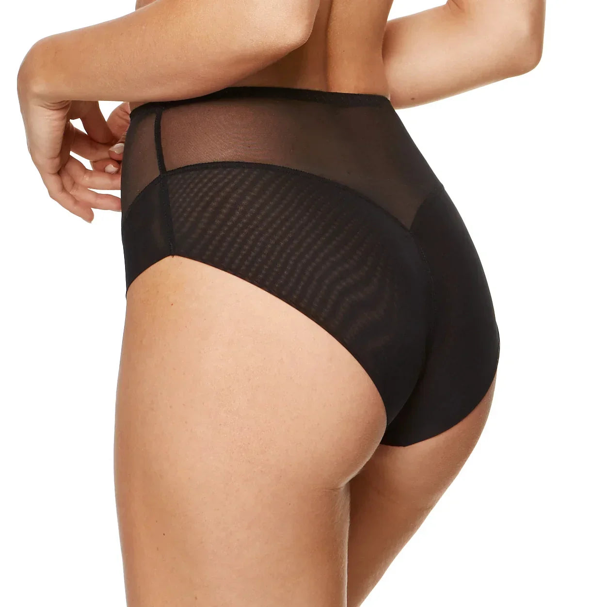 Sheer High Waist Full Brief Panty Gorteks Gabi - STREET STYLE
