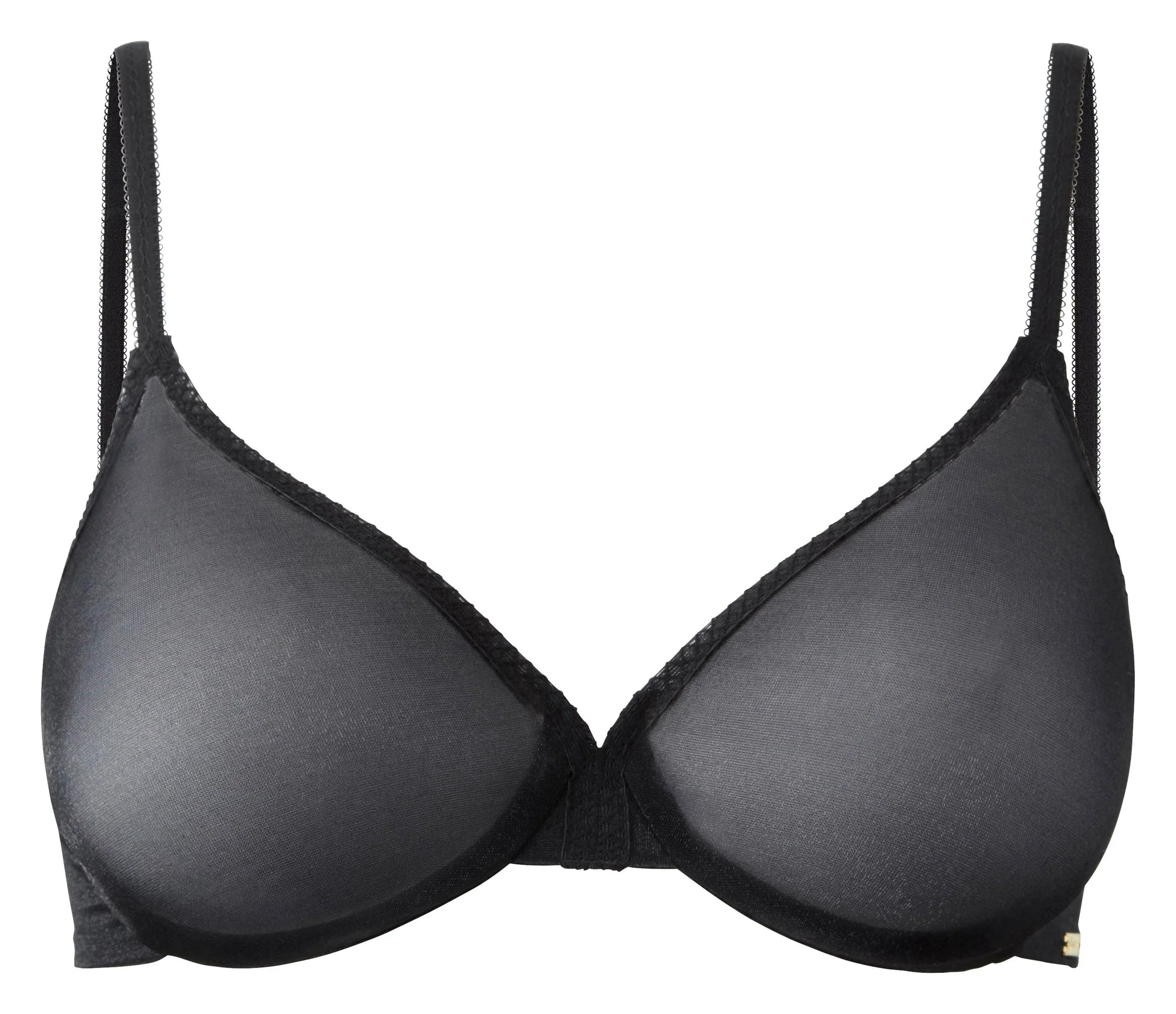 Sheer Molded Bra Gossard Glossies Black - STREET STYLE