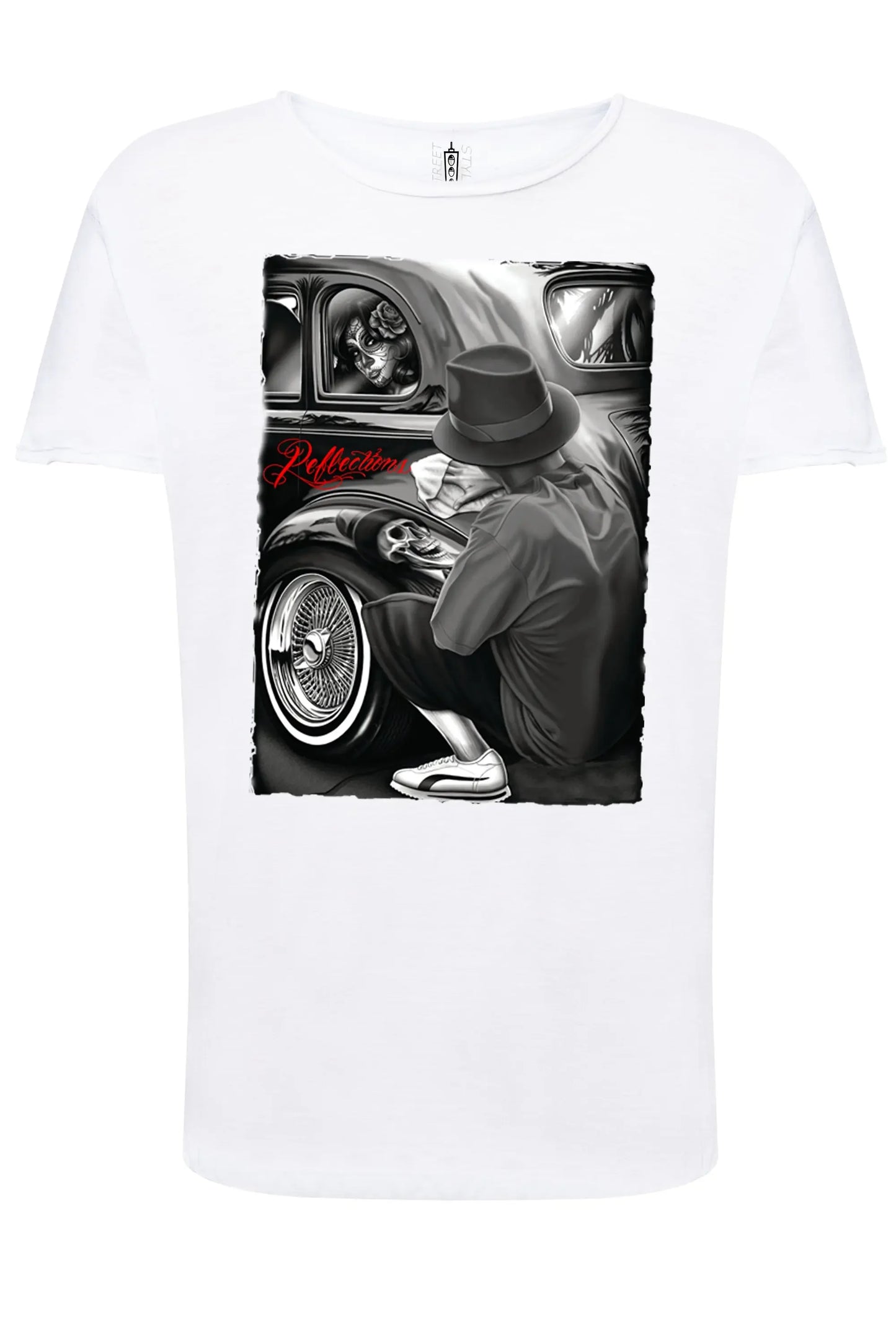 Gonzales Tattoo Skull - T-shirt Uomo Cotone Fiammato - STREET STYLE