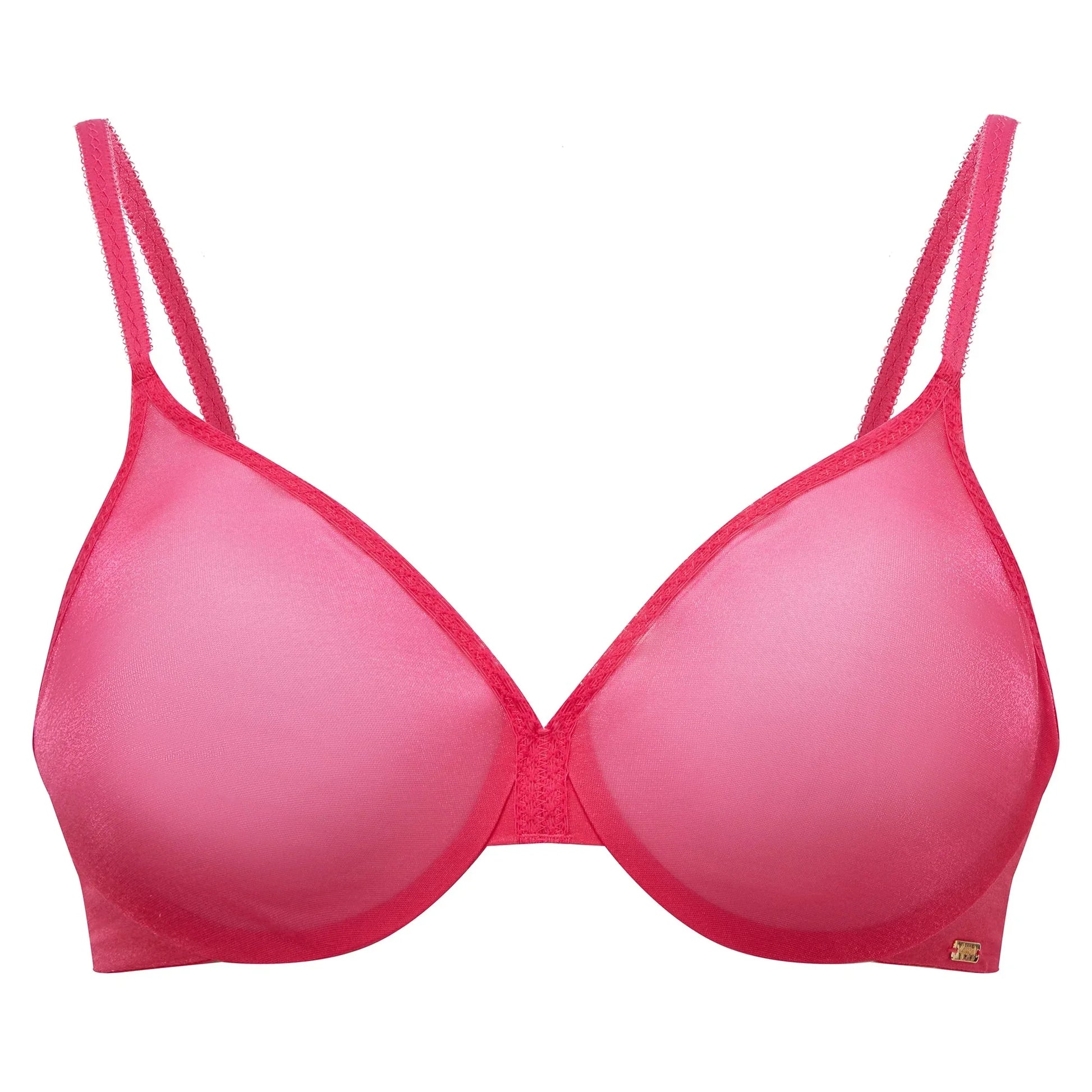 Gossard Glossies Magenta Sexy Sheer Mesh Molded Bra - STREET STYLE