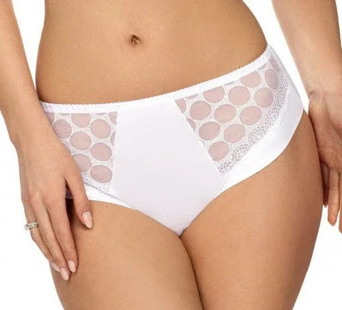 Sheer Mesh High Waist Panty Coco White - STREET STYLE