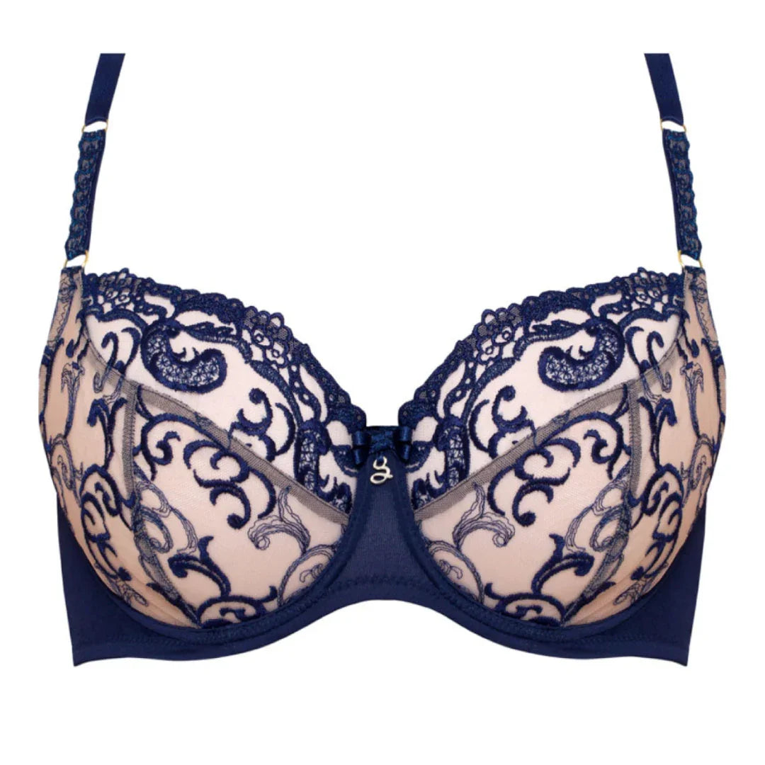 Sheer Mesh 3-Part Full Cup Bra Hazel - STREET STYLE