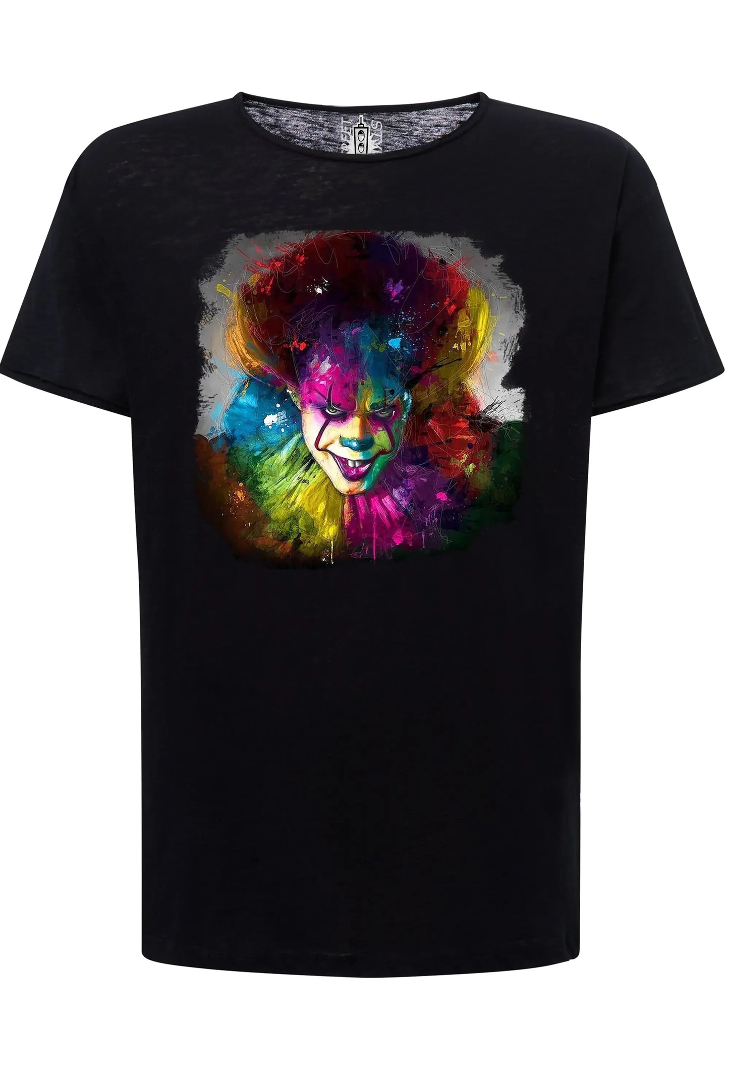 IT Clown Color Stilizzato 18-20-24 T-shirt Urban Slub Men Uomo 100% Cotone Fiammato JK - STREET STYLE