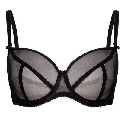 Sheer See Through Full Figure Bra Janette - STREET STYLE