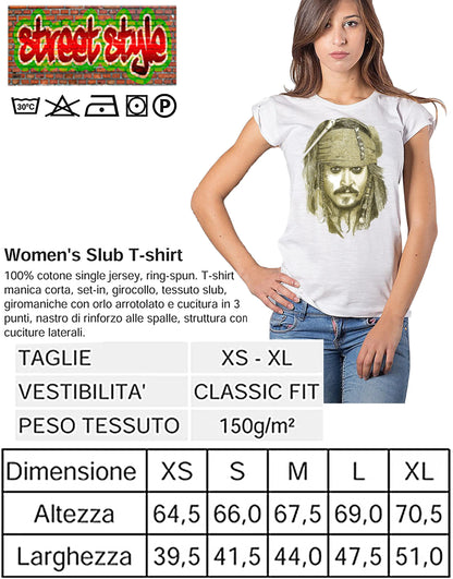 T-shirt Donna The Legend – Pirata Stilizzato | STREET - STREET STYLE