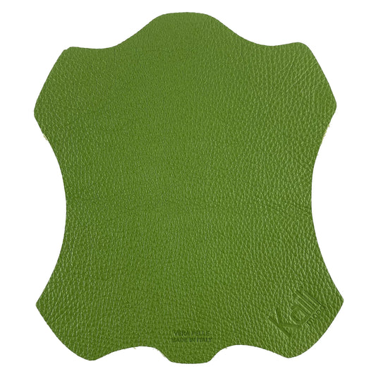 K0001EB | Mouse pad Made in Italy in genuine full grain leather, dollar grain - Green color - Dimensions: 20 x 23 cm - Packaging: TNT tubular bag - STREET STYLE
