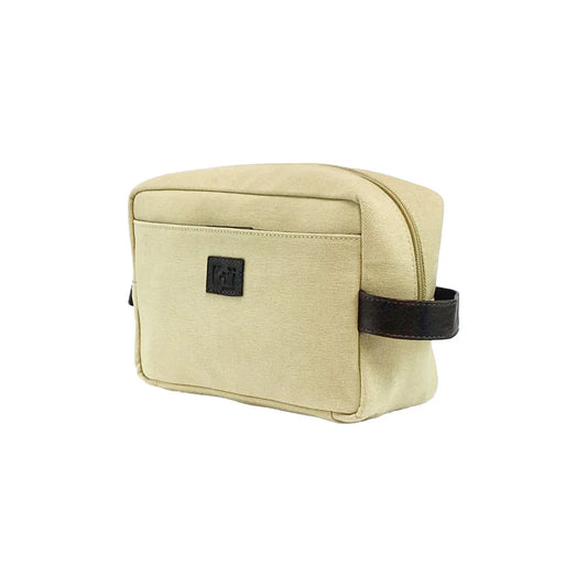 K0014GB | Beauty Case in Canvas/Vera Pelle pieno fiore, volanata. Colore Corda/Testa Moro. Maniglia laterale. Chiusura con lampo. Dimensioni: cm 24 x 15 x 9. Confezione: Sacchetto Tnt - STREET STYLE