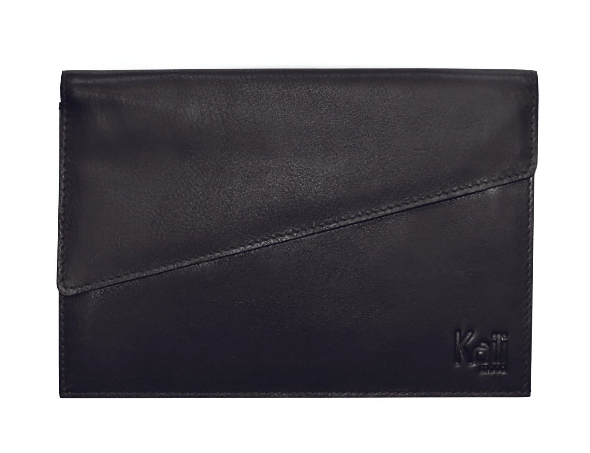 K0018AB | Car and motorbike document holder in genuine full grain leather with light grain. Black colour. Snap button closure. Dimensions: 19 x 13 x 1 cm. Packaging: TNT bag - STREET STYLE