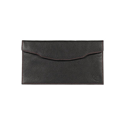 K0034AB | Busta Piatta in Vera Pelle pieno fiore, grana dollaro - Colore Nero. Pattina di chiusura con bottone automatico. Dimensioni: cm 22,5 x 12,5 x 0,5 - Confezione: Sacchetto Tnt - STREET STYLE