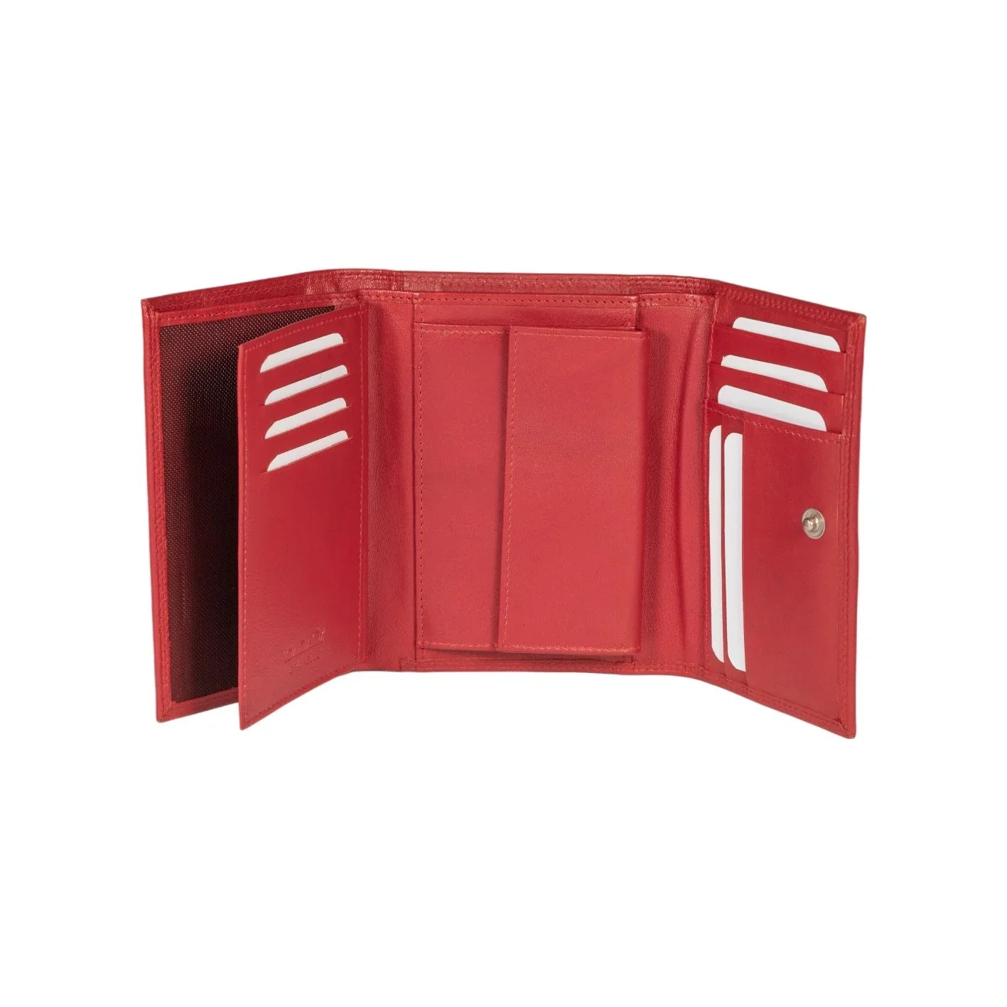 K10233VB | Portafogli Donna in Vera Pelle pieno fiore, con leggera grana. Colore Rosso. Dimensioni da chiuso: cm 14 x 10,5 x 2,5. Confezione: Gift Box rigido fondo/coperchio - STREET STYLE