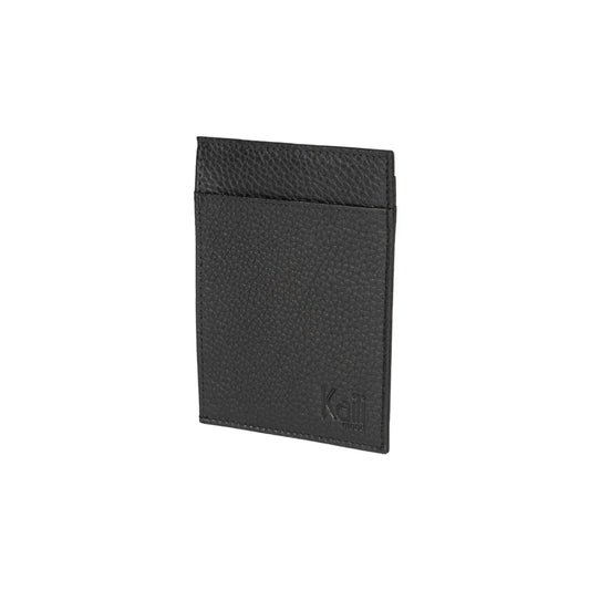 K10307AB | Portadocumenti/Carte Protezione RFID in Vera Pelle pieno fiore, grana dollaro. Colore Nero. Dimensioni: cm 12 x 9 x 0,5. Confezione: Gift Box rigido fondo/coperchio - STREET STYLE