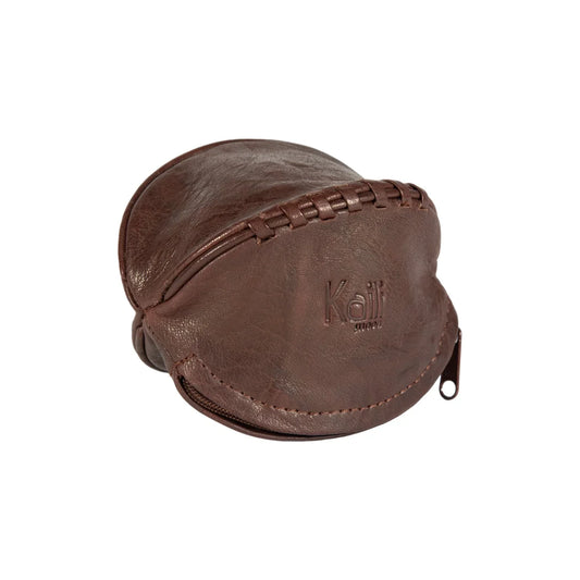 K10655BB | Mini Pochette/Portachiavi in Vera Pelle pieno fiore, Volanata. Colore Testa Moro. Accessori Nickel Lucido. Dimensioni: cm 12,5 x 7,5 x 7,5. Confezione: Sacchetto Tnt - STREET STYLE