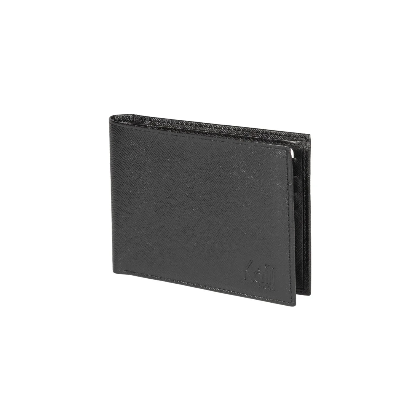 K10812AB | Men's Wallets in Saffiano Genuine Leather. Black colour. 8 credit card slots. Dimensions when closed: 12.5 x 9.5 x 1 cm. Packaging: Rigid bottom/lid gift box - STREET STYLE
