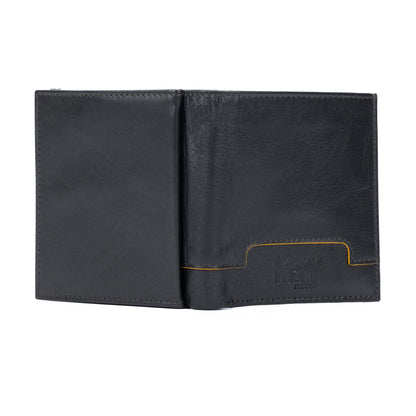 K11025BB | Genuine Leather Men's Wallet in Dark Brown - STREET STYLE