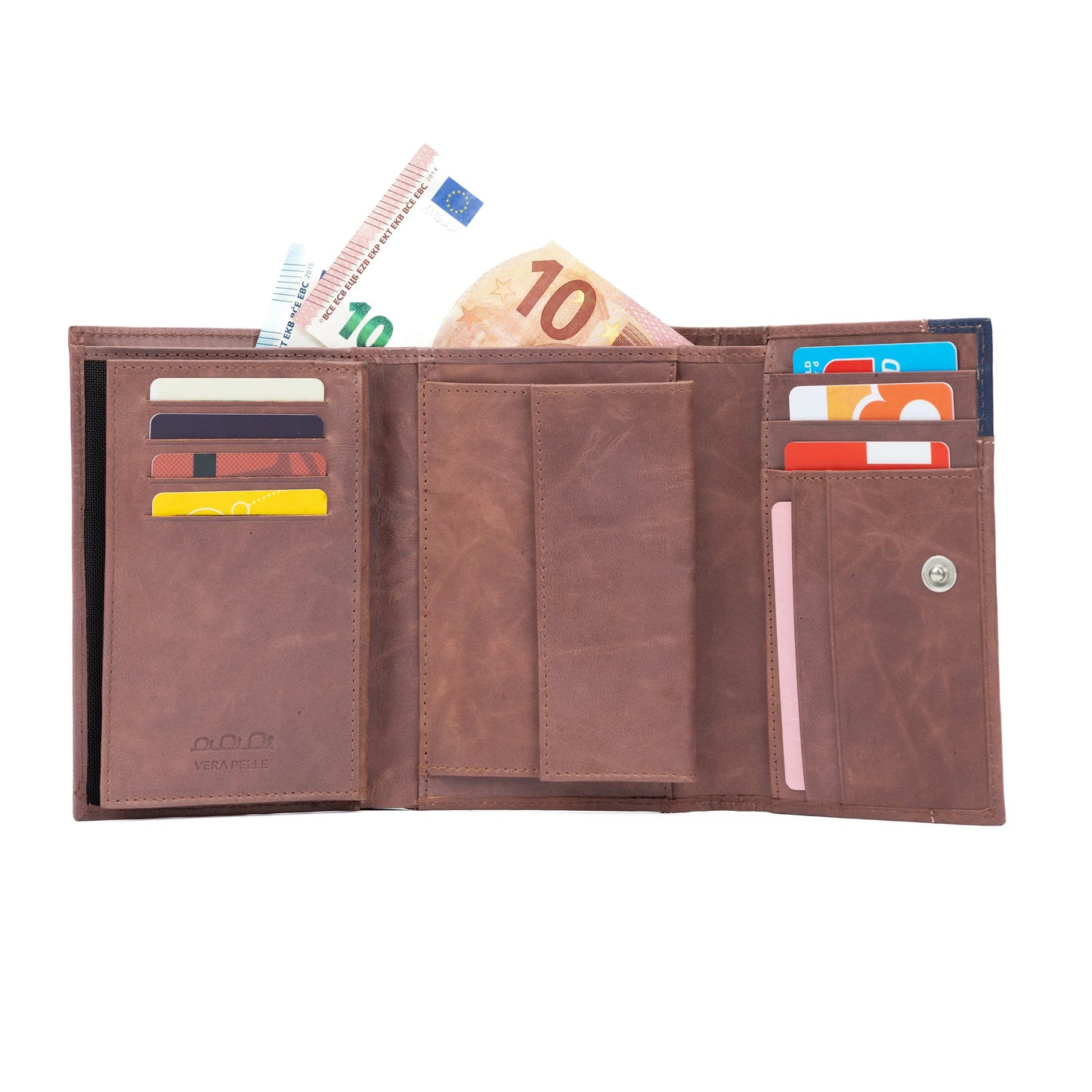 K11133XB | Women's Wallets in Genuine Leather in Bordeaux - STREET STYLE