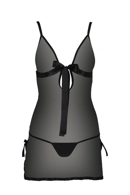 Sexy Sheer Mesh Chemise Casmir Kea Black - STREET STYLE