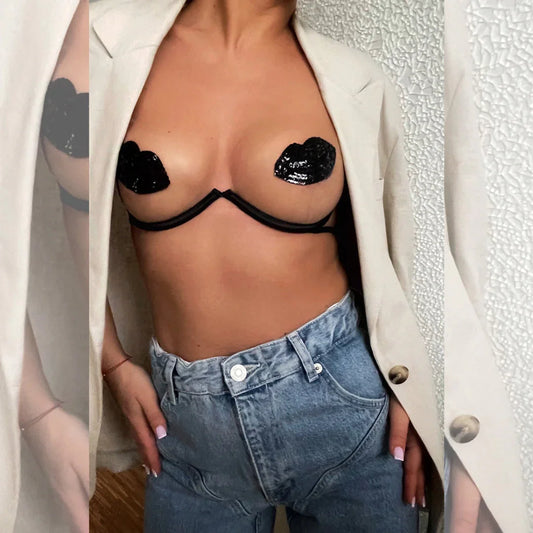Invisible Mesh Demi Cup Bra Kinga Lou Kiss Me - STREET STYLE