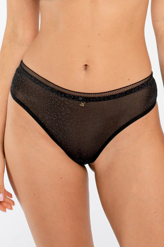 Semi-Sheer Tulle Thong Panty Samanta Leo - STREET STYLE