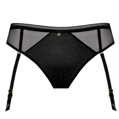 Transparent Tulle Brazilian Garter Panty Samanta Leo - STREET STYLE